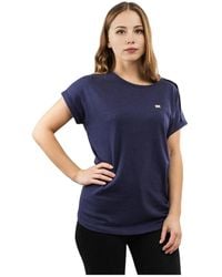 EA7 - Tops ,Blauw ,Katoen T-Shirt - Lyst