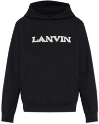 Lanvin - Hoodies & Sweatvesten ,Zwart ,Katoen Sweatshirts & Hoodies - Lyst
