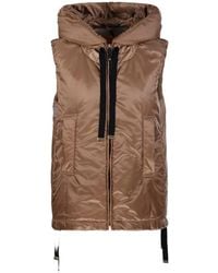 Max Mara - Water-Repellent Padded Canvas Hooded Gilet - Lyst