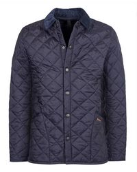 Barbour - Jassen ,Blauw ,Katoen Heritage Liddesdale Quilted Jacket - Lyst