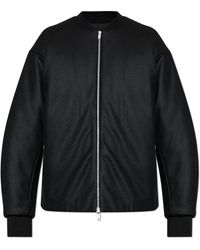 Jil Sander - Jassen ,Zwart ,Wol Wollen Bomberjack - Lyst