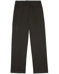 Aspesi - Katoenen Gabardine Broek - Lyst