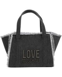 Love Moschino - Borsa logo con tracolla regolabile - Lyst
