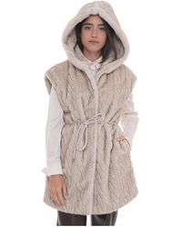 Liu Jo - Jassen ,Polyester Vest Met Capuchon - Lyst