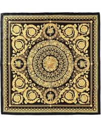 Versace - Sciarpa di seta con stampa barocco nera - Lyst