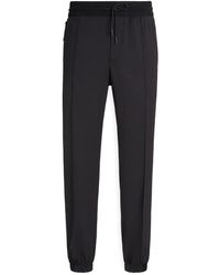 ZEGNA - Broeken ,Zwart ,Katoen High Performance Wool Joggers - Lyst