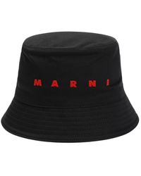 Marni - Schwarzer bucket hat - Lyst