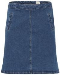 Kaffe - Denim Skirts - Lyst
