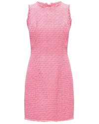 Balmain Tweed Dress - Roze
