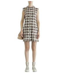 Dolce & Gabbana Tweed Dress - Bruin