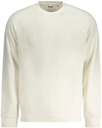 Guess - Hoodies & Sweatvesten ,Wit ,Katoen Aldwin Long-Sleeved Sweatshirt - Lyst