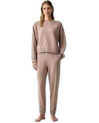 DKNY - Nachtkleding ,Bruin ,Katoen Tweeledige Pyjamaset - Lyst