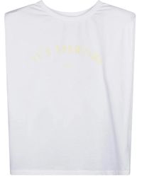 10Days - Gepolstertes ärmelloses t-shirt mit schulterpolstern - Lyst
