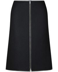 Jil Sander - Wollen Midi Rok - Lyst