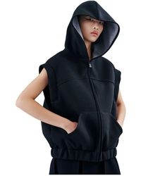 Bacon - W New Order Gilet Jacket Fleece Schwarz - Lyst