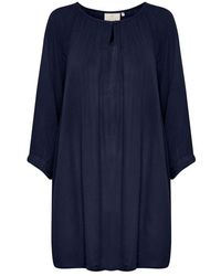 Kaffe - Amber tunika top & t-shirt in midnight marine - Lyst