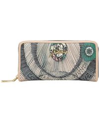 Gattinoni - Accessoires ,Veelkleurig ,Planetarium L Ritssluiting Portemonnee - Lyst