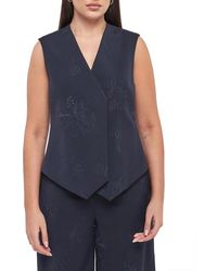 Twinset - Geborduurde Vest Met Strikceintuur - Lyst