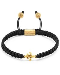 Nialaya - 's string bracelet with gold fleur de lis - Lyst