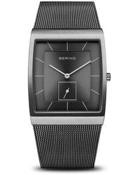 Bering - Accessoires ,Grijs ,Herenhorloge Milanese Armband Roestvrij Staal Saffierglas 41Mm Grijs 16033-377 - Lyst