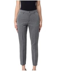 Liu Jo - Broeken ,Grijs ,Leer Chino Slim Fit Broek - Lyst
