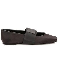 Givenchy - Schoenen ,Zwart ,Leer Sliced Square Ballerina's - Lyst