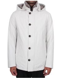 Montecore - Jassen ,Wit ,Leer Technische Stoffen Jas - Lyst