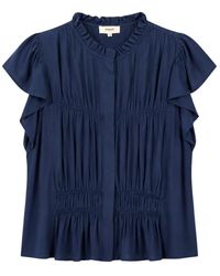 Suncoo - Overhemden ,Blauw ,Lou Blusa - Lyst