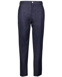 Dior - Broeken ,Blauw ,Kasjmier Iconen Geplooide Broek Blauw Kasjmier - Lyst