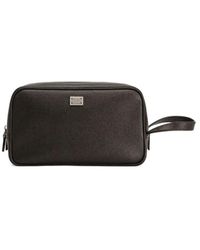 Dolce & Gabbana - Schwarze Tasche Mit Top-Reißverschluss Und Griff - Lyst
