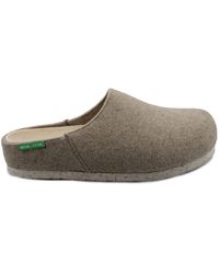 Mephisto - Herren Warmgrauer Filz Sandale/Clog - Lyst