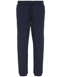 ARMANI EXCHANGE - Broeken ,Blauw ,Drawstring Trainingsbroeken - Lyst