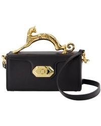 Lanvin - Tassen ,Zwart ,Leer Handtas - Lyst