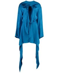 The Attico - Mini-Jurk Met Lange Mouwen - Lyst