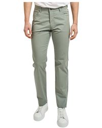 Bugatti - Broeken ,Groen ,Katoen Slim Fit Katoenen Broek - Lyst