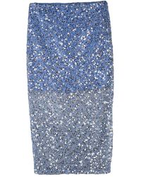 Marella - Rokken ,Blauw ,Polyester Prater 2 Pencil Rok - Lyst