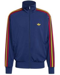 adidas Originals - Fitness ,Blauw ,Polyester Firebird Track Top - Lyst