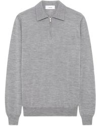 Lardini - Polo-Pullover Mit Halbem Reißverschluss - Lyst