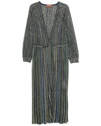 Missoni - Trui Met V-Hals En Pailletten - Lyst