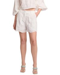 Kocca - Korte Broeken ,Wit ,Summer Chic Light Shorts - Lyst