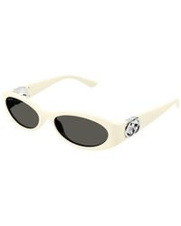 Gucci - Gafas de sol blanco/gris gg 1660s - Lyst