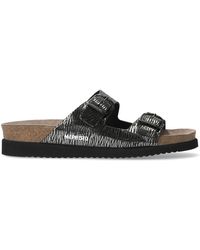Mephisto - Schwarzer patent sandale harmony - Lyst