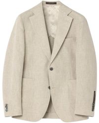 Oscar Jacobson - Kostuums ,Linnen Twill Blazer - Lyst