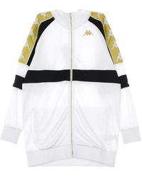 Kappa - Hoodies & Sweatvesten ,Wit Trainingsjack Wit/Zwart/Geel - Lyst