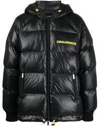 DSquared² - Plumífero Con Logo En El Pecho - Lyst