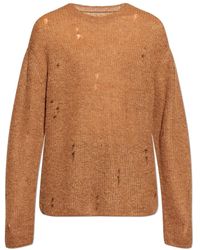 AllSaints - Truien & Vesten ,Bruin ,Wol Edgin Mohair Blend Jumper - Lyst