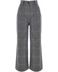 Kocca - Flared checked trousers - Lyst