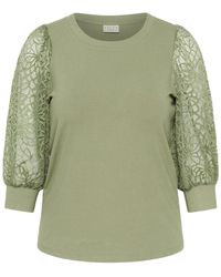 Kaffe - Overhemden ,Groen ,Blouses - Lyst