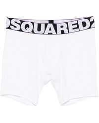 DSquared² - Ondergoed ,Wit ,Witte Stretch Boxer Briefs - Lyst
