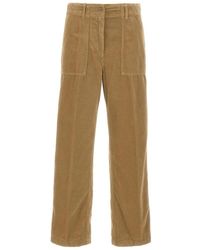 Aspesi - Corduroy Straight Broeken - Lyst